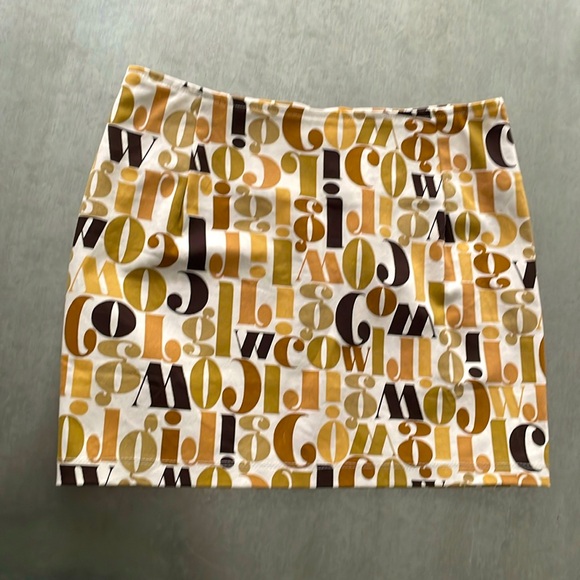 Motel Ima Mini Skirt In Cowgirl - XS Cream/Tan - Picture 9 of 16